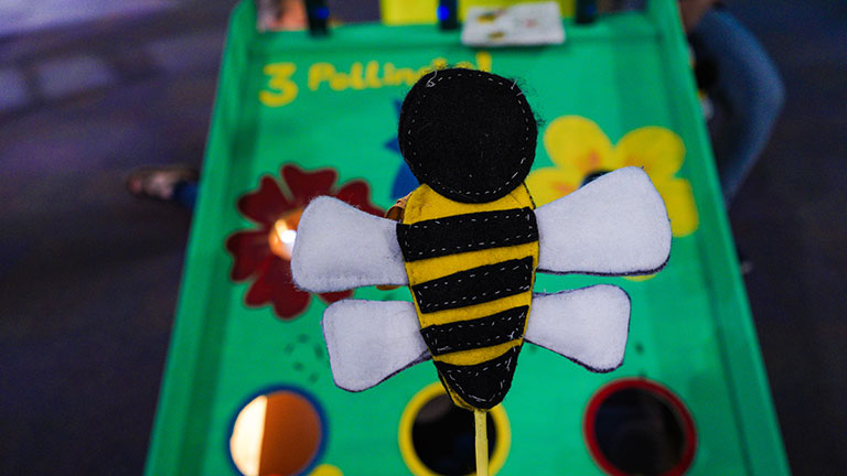 Bee a Pollinator! By: Duri Long, Himani Deshpande. Focuses on learning about pollination in a fun, embodied way.